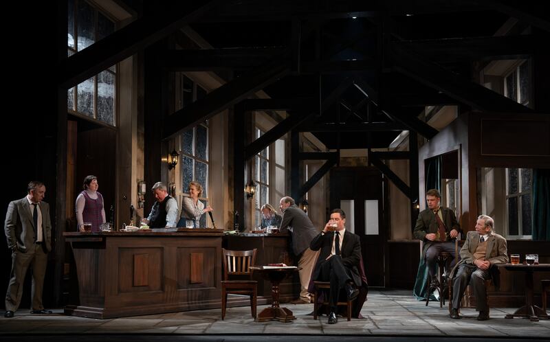 The Dublin cast of Hangmen by Martin McDonagh