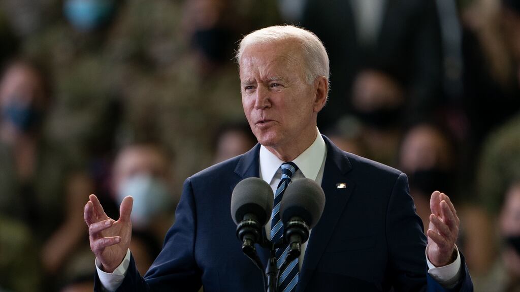 US president Joe Biden will announce the deal on Thursday at the G7 meeting of the world’s wealthiest countries in Britain. Photograph: Joe Giddens/PA Wire