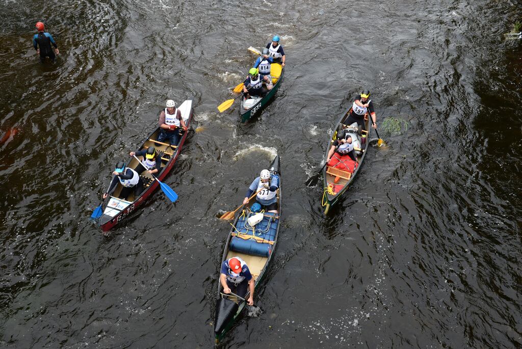 Organisers of the Liffey Descent race say water levels have become more problematic in recent years. Photograph: Dara Mac Dónaill