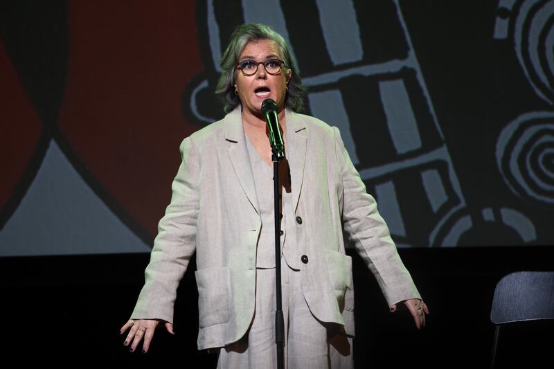Rosie O’Donnell, performing at the 3Olympia. Dame Street, Dublin. Photograph: Dara Mac Dónaill