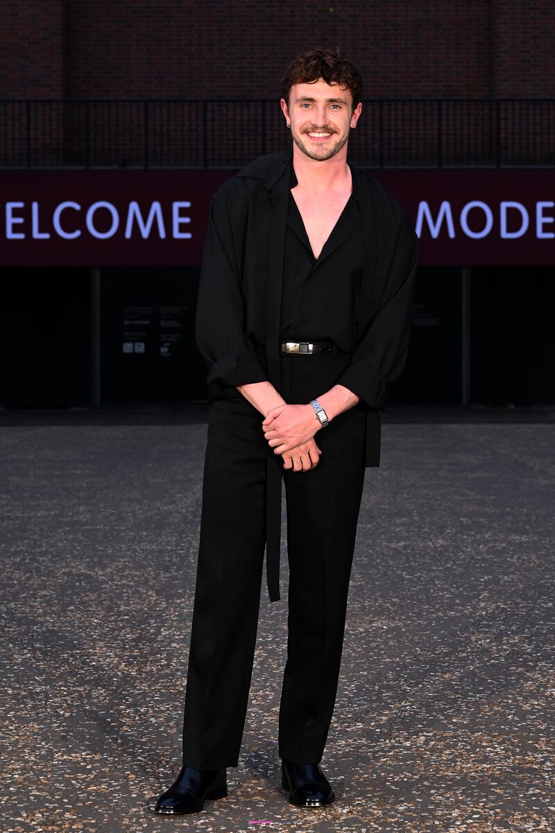 Paul Mescal arrives at the Gucci Cruise 2025 Fashion Show at Tate Modern in London in May. Photograph: Jeff Spicer/Getty Images for Gucci