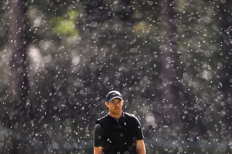 Rory McIlroy looks on on the sixth hole during the first round of the BMW PGA Championship at Wentworth Golf Club. Photograph: Ross Kinnaird/Getty Images