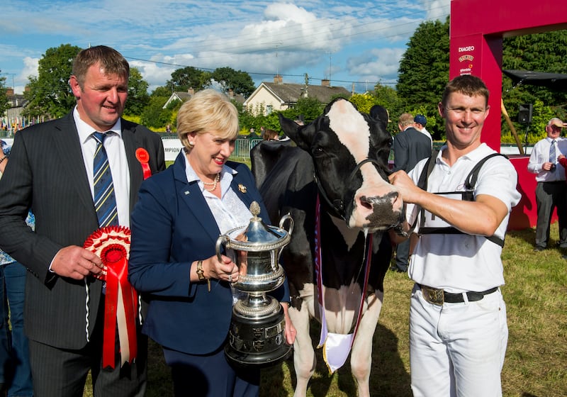 Heather Humphreys at the 2016 Virginia Show with Philip Jones and Kevin Wilson. Photograph: Dara Mac Dónaill