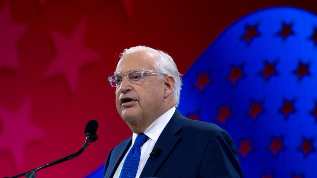US ambassador to Israel David Friedman cautioned Israel against ‘unilateral action’ in annexing West Bank settlements. File photograph: Jose Luis Magana/AP