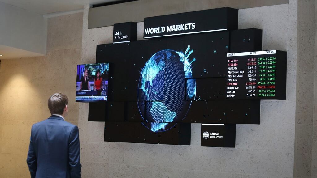 The London Stock Exchange in the City of London. The FTSE lost 2.4 per cent on Monday.