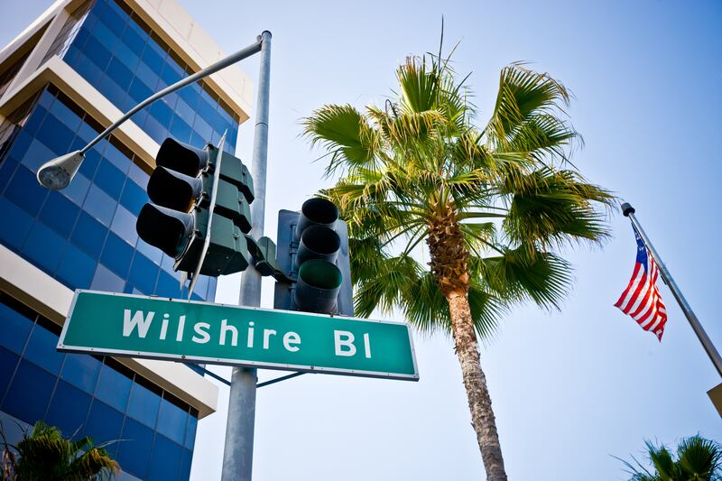 Joseph Murray's job in LA meant he got to work in an iconic building on Wilshire Boulevard. Photograph: Getty