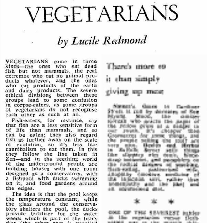‘The likelihood seems to be that Westerners will be eating a diet which is much less meaty in the future...The farmers, meanwhile, will eat their hearts out’