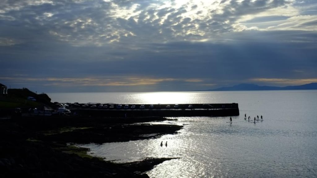 Pier jumping in Creevy Co Donegal. Photograph: Bryan O’Brien / THE IRISH TIMES