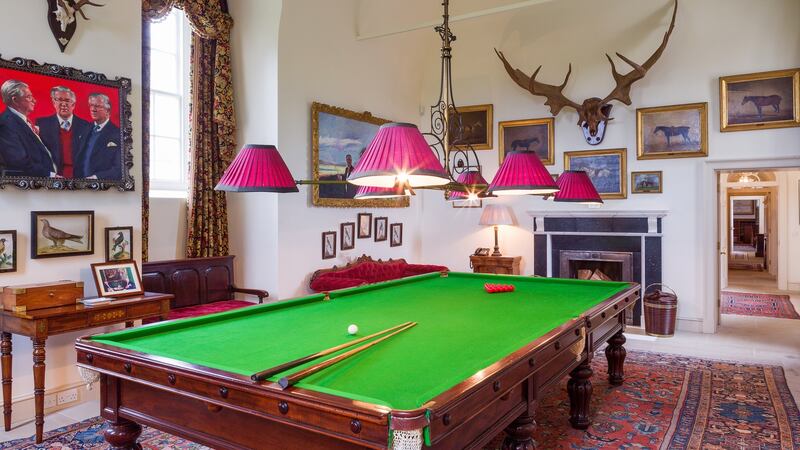 The snooker room