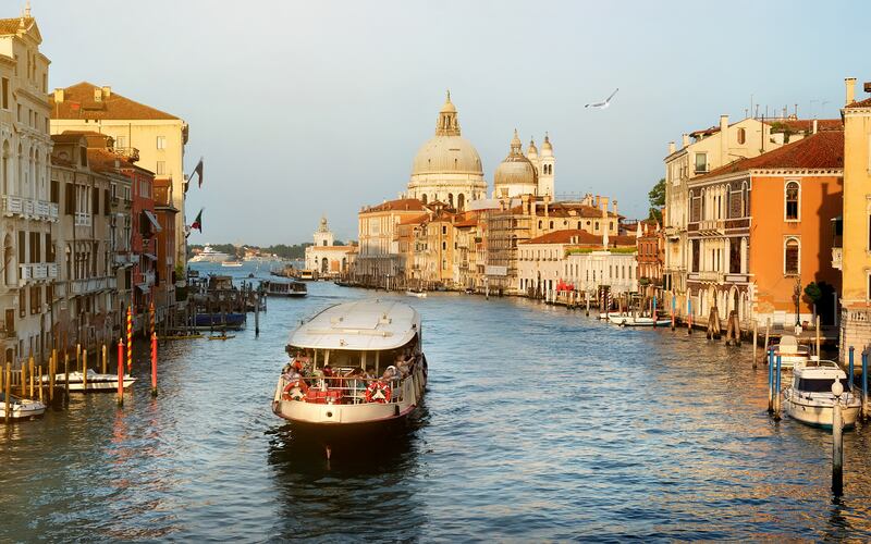 Venice, Italy: Vaporettos allow visitors to witness life along the Grand Canal. Photograph: iStock