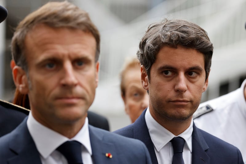 Emmanuel Macron will be banking on the youthful, dynamic and ambitious Attal to invigorate a weakened government. Photograph: Ludovic Marin/AP
