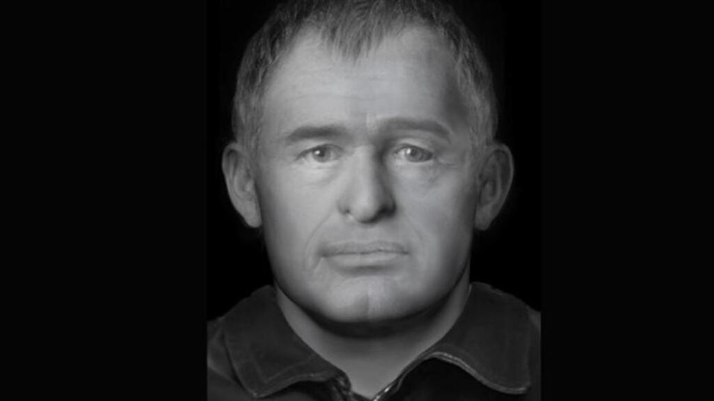 Barna Man: The facial reconstruction of the man whose body was found in Rusheen Woods, in Co Galway, on September 27th, 2014