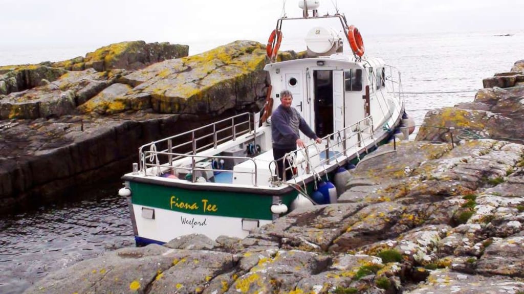 Keith Clarke at Inishmurray Island off Co Sligo