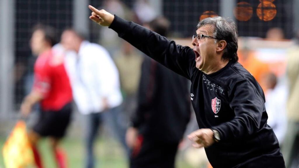 Gerardo ‘Tata’ Martino: likes his side to play attacking football. Photograph: Paulo Whitaker/Reuters