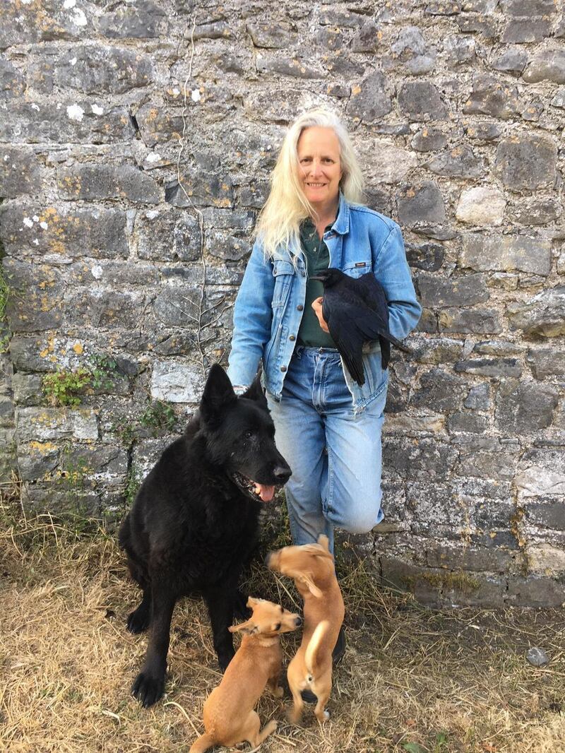 Suzanna Crampton and friends. Photograph: Margaret Gelly