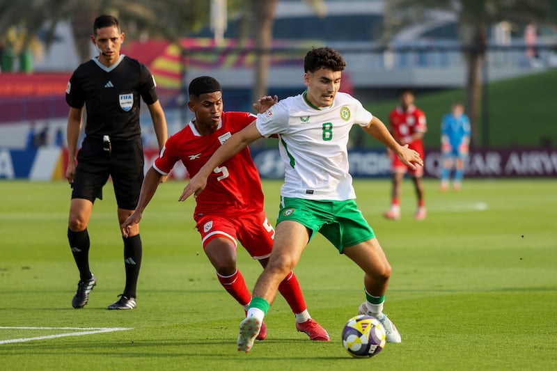 Ireland's Kian McMahon-Brown. Photograph: Inpho