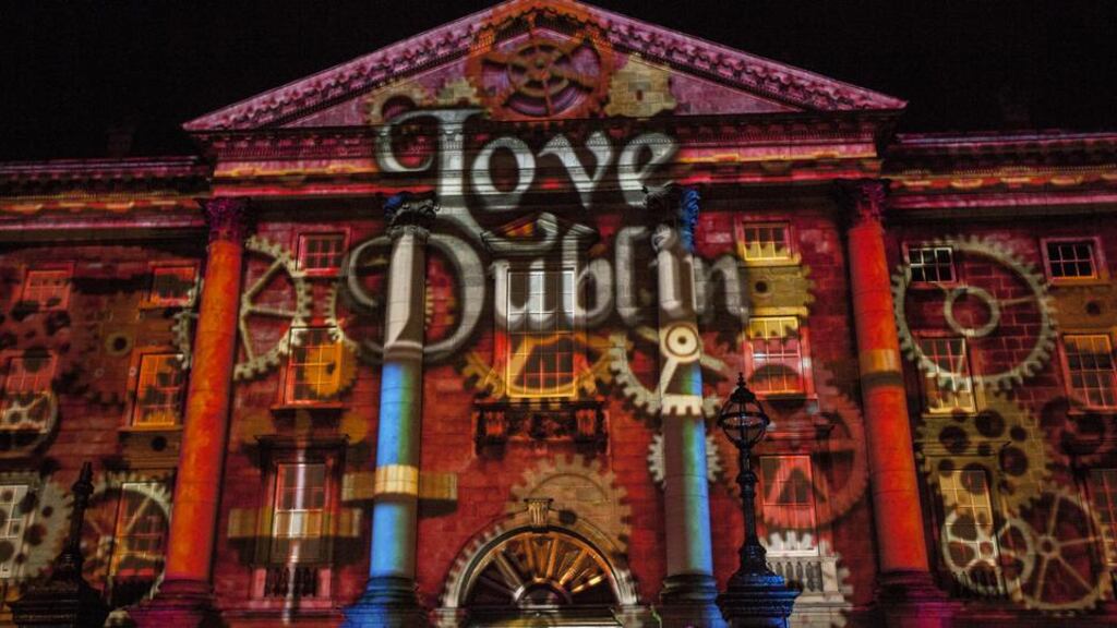 Luminosity will be lighting up Dublin landmarks during the three-day New Year Festival Dublin (December 30th-January 1st), and there will be a 3D light installation at the food village at Barnardos Square