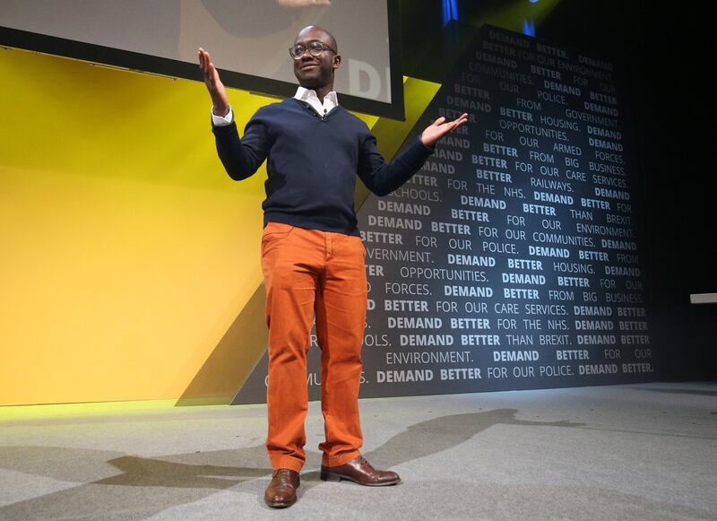 Former Tory minister Sam Gyimah: ‘The issue for me is not just Brexit. It is beyond Brexit.’ Photograph: Jonathan Brady/PA Wire