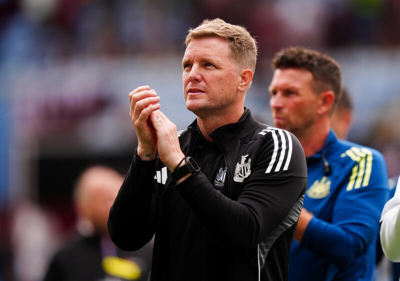 Newcastle United manager Eddie Howe. Photograph: David Davies/PA