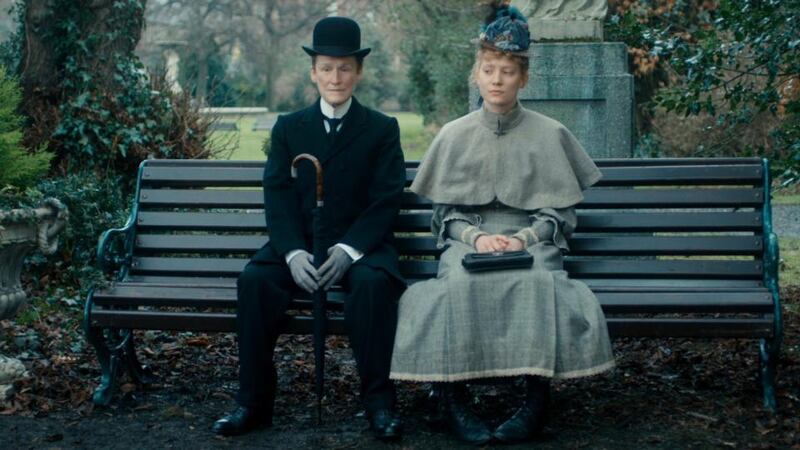 Glenn Close and Mia Wasikowska in Albert Nobbs, based on a screenplay by John Banville, adapted from a George Moore short story