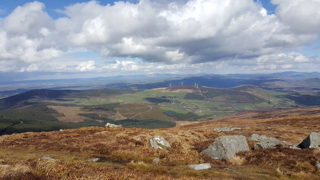 A view north eastwards from Mount Leinster. There are many beautiful approaches radiating out from the mountain