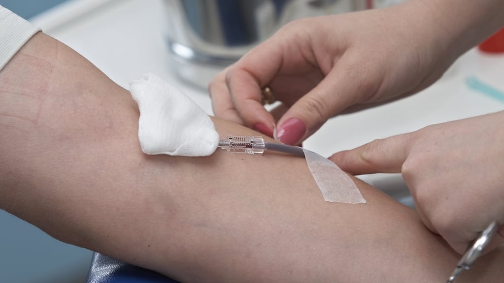 A ban on blood donations being taken from people who lived in the UK for a year or more between 1980 and 1996 has been lifted by the Irish Blood Transfusion Service. Photograph: Getty Images/Hemera