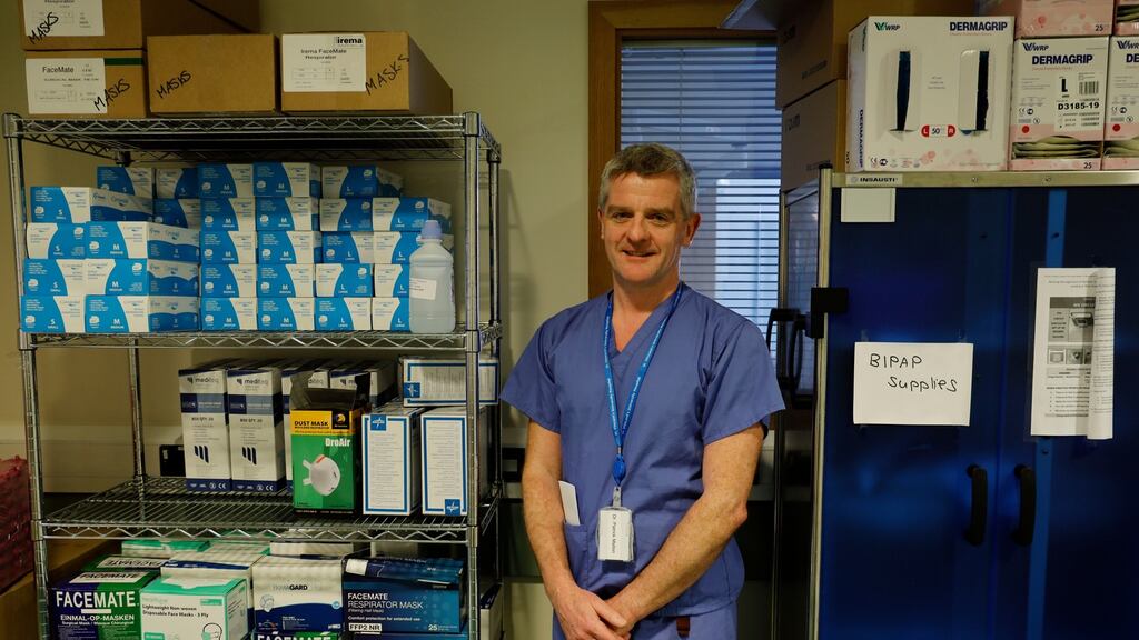 Paddy Mallon, consultant in Infectious Diseases in St Monicas ward on the Nutley Wing for Covid-19 patients at St Vincents University Hospital. Photograph: Alan Betson