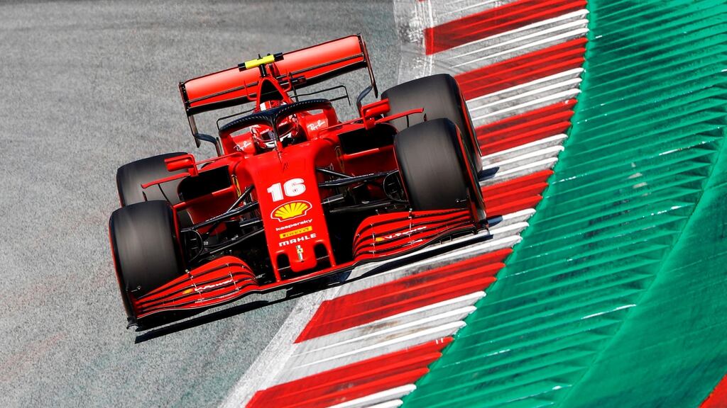 Ferrari’s Charles Leclerc said he would not take a knee before the Austrian Grand Prix. Photograph: Leonhard Foeger/Getty/AFP
