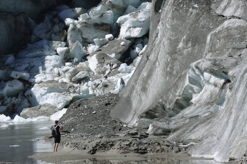 Glaciers in all parts of the world lost record volumes of ice. Pasterze glacier on August 21, 2023 near Heiligenblut, Austria. Photograph: Sean Gallup/Getty Images