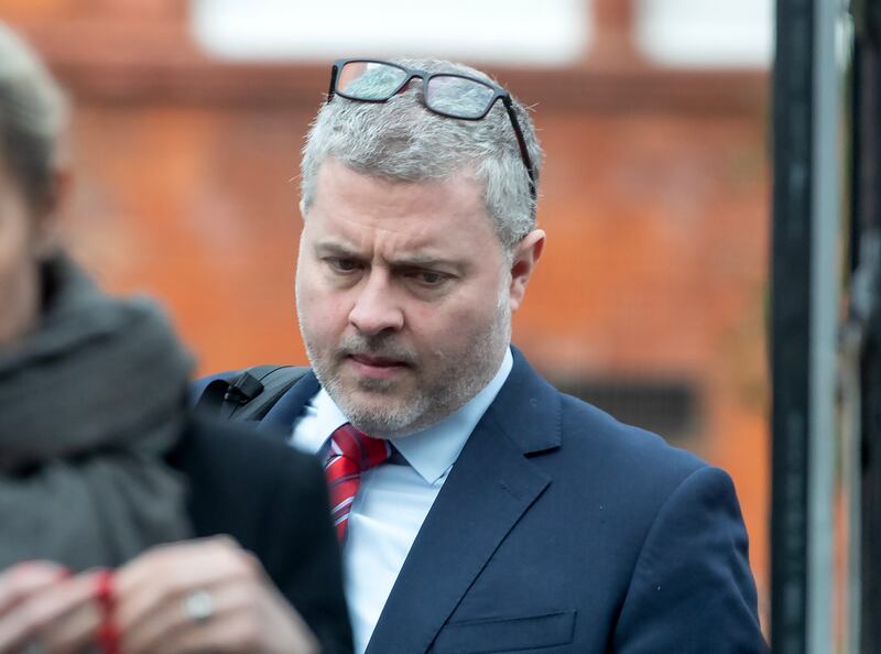 Dr David Menzies leaving Dublin District Coroner's Court after giving evidence at the inquest into the death of Bradley Lulendo. Photograph: Colin Keegan/Collins
