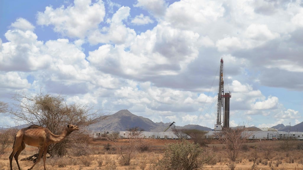 A Tullow Oil drilling block in Kenya. Photograph: Getty Images