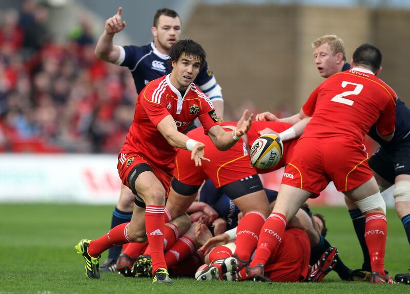 A 21-year-old Conor Murray in action for Munster against Leinster in 2011. Photograph: Dan Sheridan/Inpho