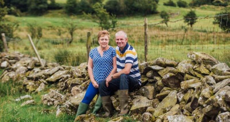 Allison and Will Abernethy, who make butter in Co Down.
