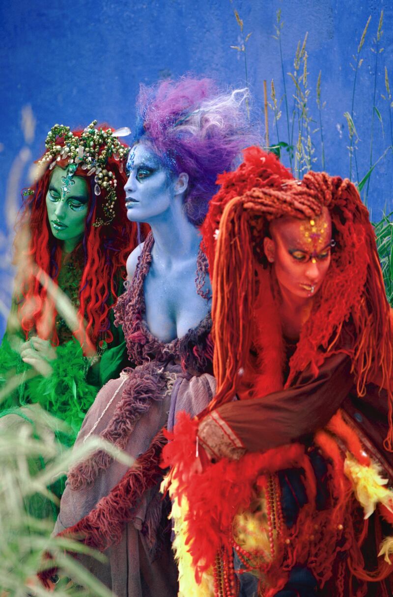 The Three Mermaids from the Acid House Techno series designed by Tommy Holbech, for Copenhagen Visual, 1996. Photograph: Mike Bunn