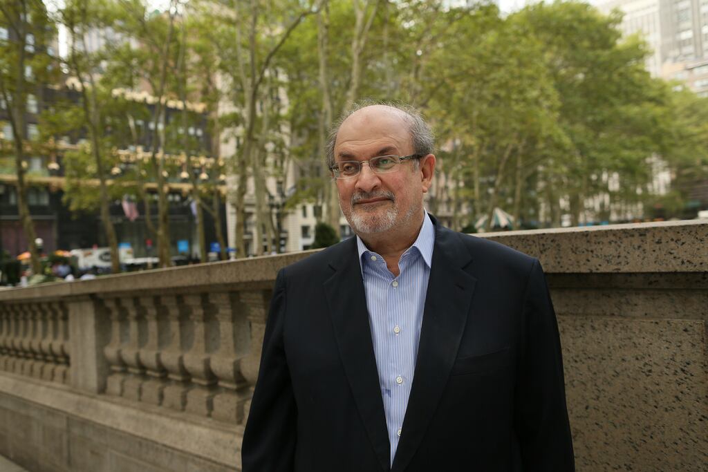 Salman Rushdie: Brutally attacked last August, he has a new novel out. The violence places undue pressure on its critical reception. Photograph: Sara Krulwich/New York Times