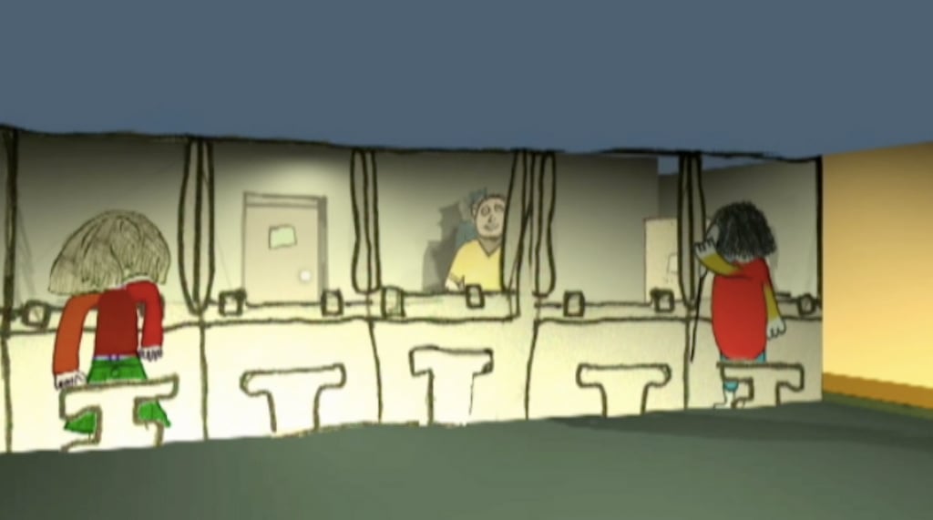 A scene from a short film made by the OCO to highlight young offenders’ perceptions of detention in St Patrick’s Institution