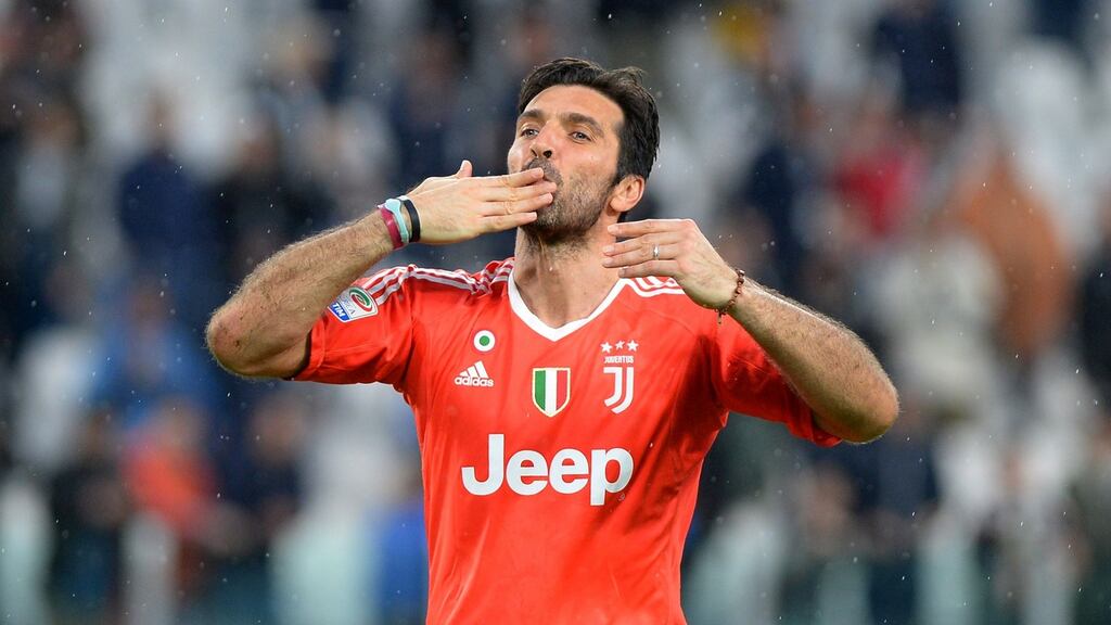 Juventus’ Gianluigi Buffon will play his final match for the club against Verona. Photo: Massimo Pinca/File Photo