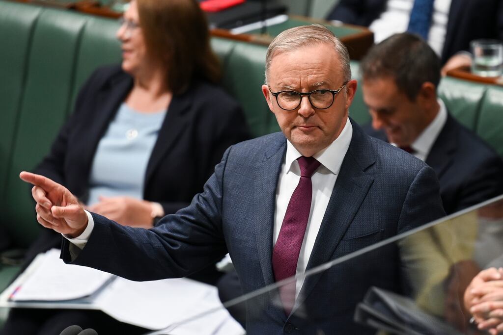 Australian prime minister Anthony Albanese often says he asks himself what would his mother do when he is challenged with a difficult decision. Photograph: Martin Ollman/Getty Images