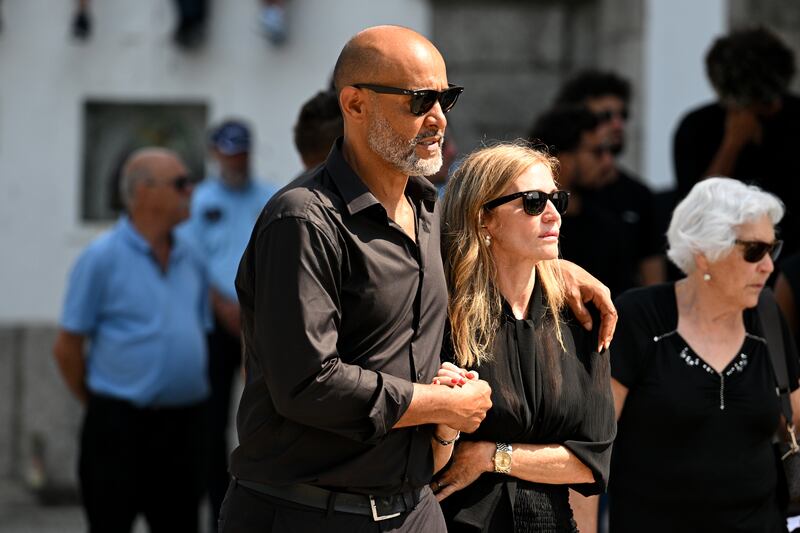 Nuno Espirito Santo, manager of Nottingham Forest, with wife Sandra Espirito Santo. Photograph: Octavio Passos/Getty