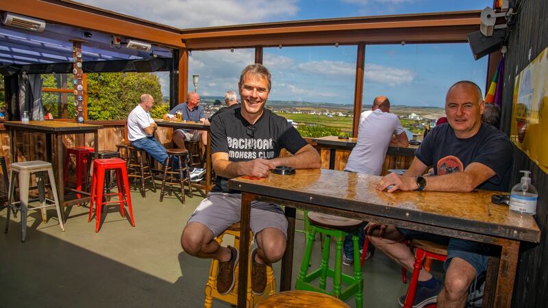 Owners of the Vic bar Pat McGuinness and Donagh Cronin, Queen’s Street, Tramore. Photograph: Patrick Browne