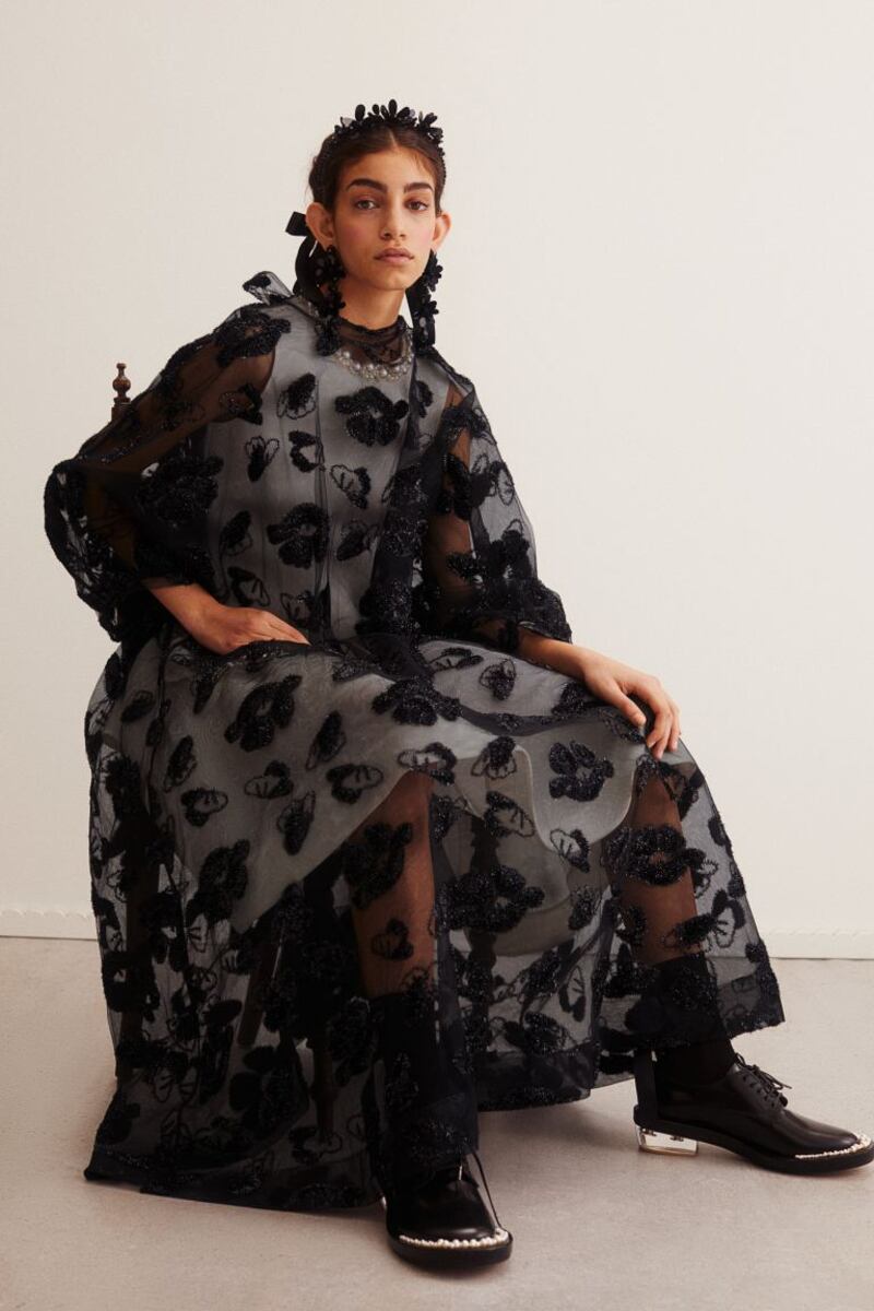 Simone Rocha x H&M: the tinsel-patterned dress I’d hoped to buy. It would have cost €149