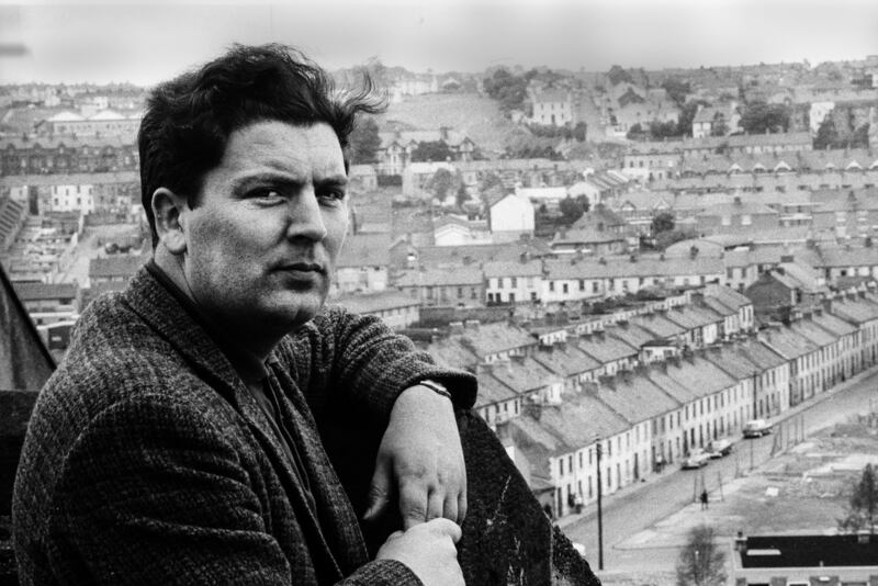 John Hume overlooking the Bogside in Derry. Photograph: Leif Skoogfors/Getty