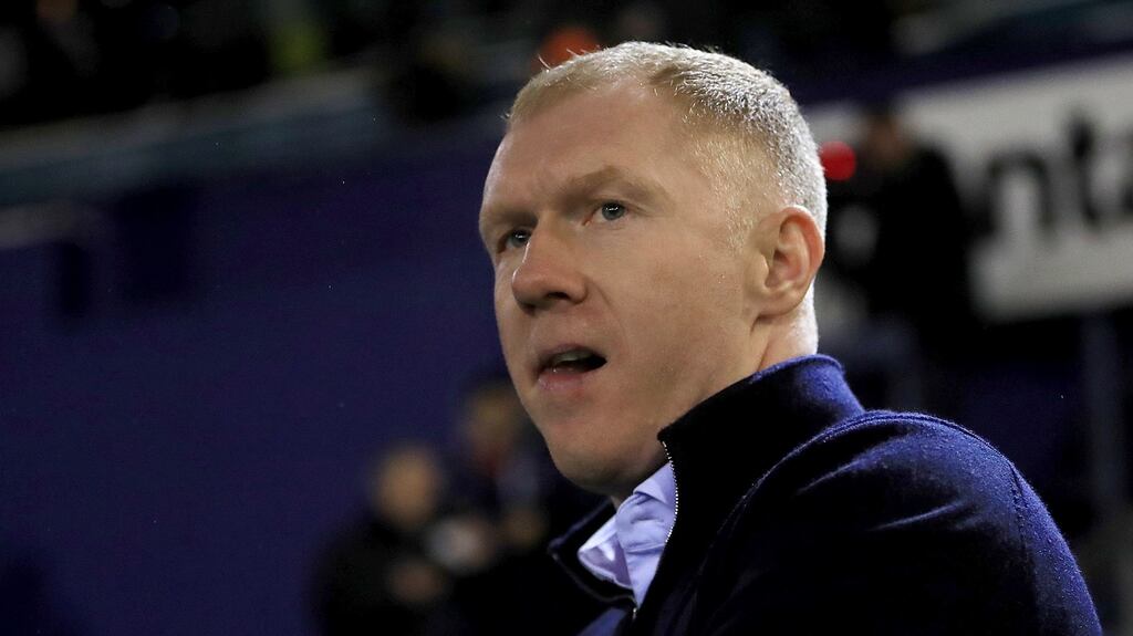 Former England and Manchester United midfielder Paul Scholes has been charged with misconduct in relation to the English Football Association’s betting rules, the governing body has announced. Photograph: Simon Cooper/PA Wire