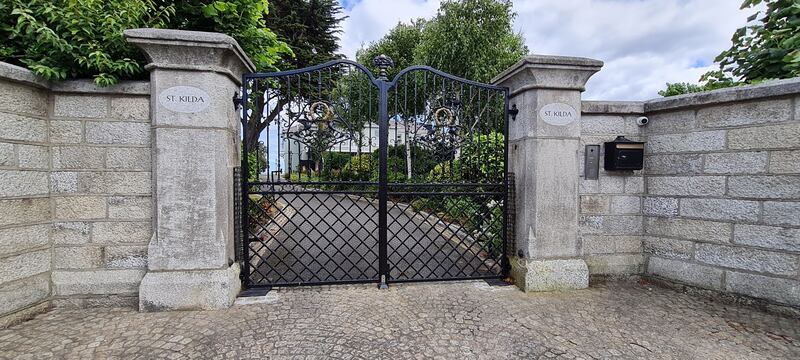 St Kilda: the gates of the property on Sandycove Avenue East