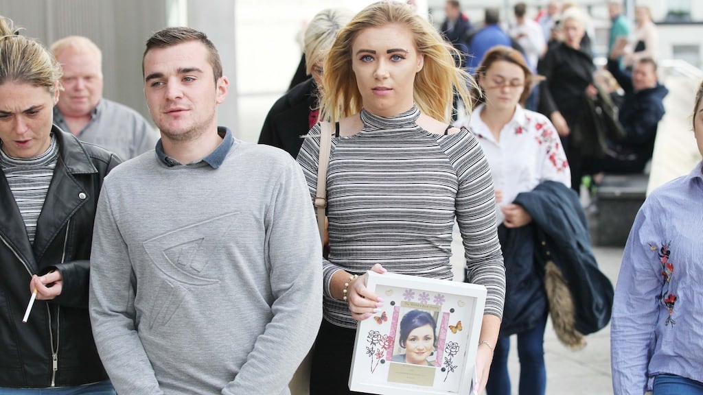 Jade Maguire gave a victim impact statement at the Central Criminal court where her father Danny Keena was given a life sentence for murdering her mother Brigid Maguire. Photograph: Collins Courts
