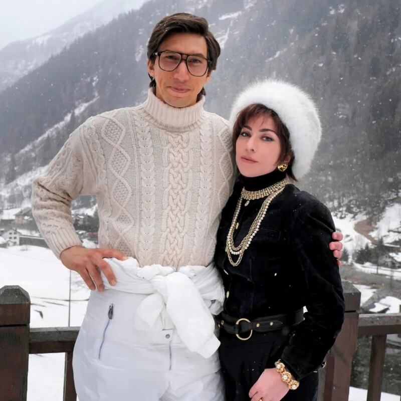 Adam Driver and Lady Gaga in House of Gucci