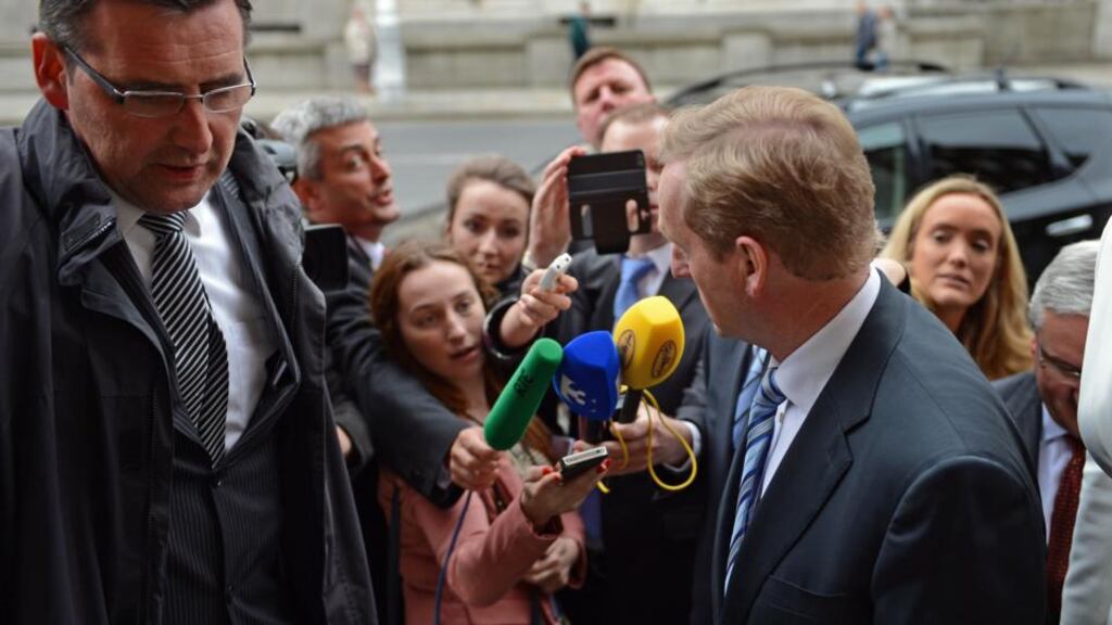 Taoiseach Enda Kenny is threatened with the loss of five or six TDs and Senators if they vote against the abortion Bill. Photograph: Eric Luke