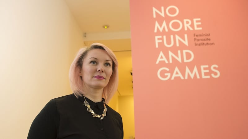 Irish artist Jesse Jones whose ‘No More Fun and Games’ exhibition was at the Hugh Lane. Photograph: Dara Mac Dónaill