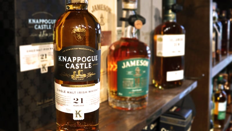 Knappogue 21 Year Old Single Malt, €190. Credit: Irish Whiskey Museum