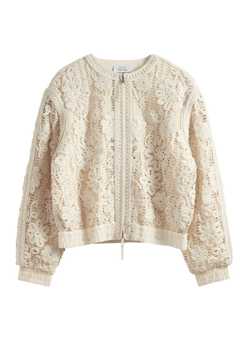 Crochet bomber for €179, available at & Other Stories
